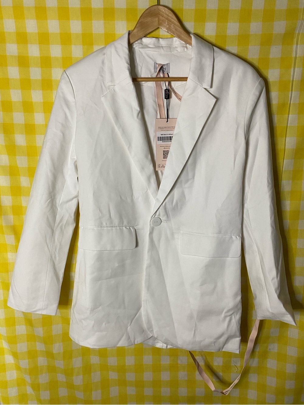 Oh Polly Blazer in White nwt